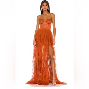For Love & Lemons Revolve Bustier Gown